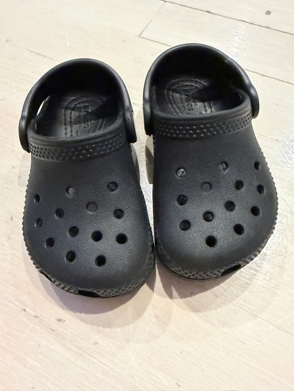 Black Baby Toddler CROCS 6T